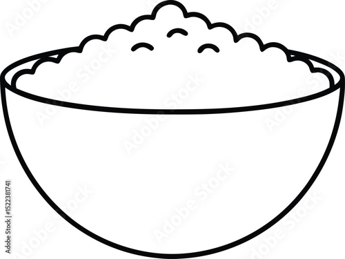 A Bowl of Creamy Oatmeal A Simple Breakfast Delight