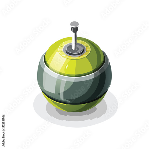paintball technical isometric vector drawing with defined edges and modern simplicity.