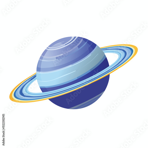 exoplanet technical isometric vector drawing with defined edges and modern simplicity.