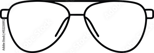 sunglasses icon line art vector illustration on transparent background
