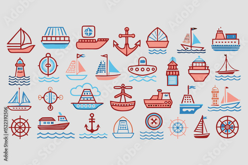 Vector set  icons and vintage design elements for restaurant bar and party use