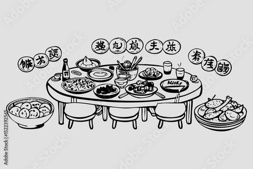Vector set  icons and vintage design elements for restaurant bar and party use