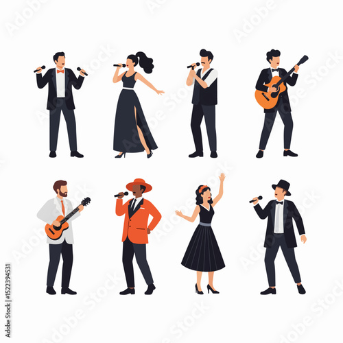 Musical performers singers guitarists performance show business