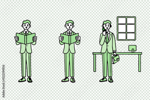 Vector Illustration of Business People – Professional Team and Corporate Group

