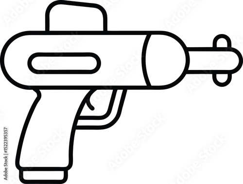 Summer Fun Water Gun Icon Design, Perfect for Summertime Activities and Playful Illustrations