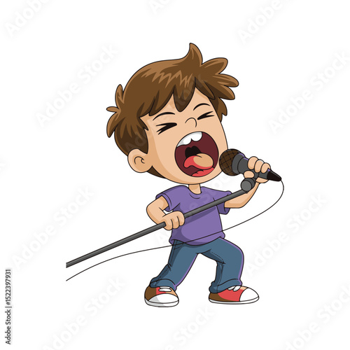 girl with a microphone