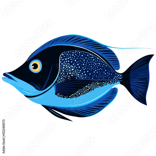 surgeon fish, underwater animal, vector, transparent background, creature, paracanthurus hepatus, fish, ocean, aquarium, underwater, tropical, marine, exotic, colorful, cute, isolated, animal, nature,