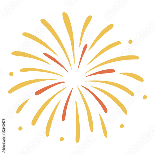 Firework Burst Illustration – Single Shot