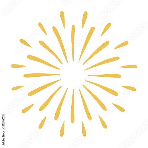 Firework Burst Illustration – Single Shot