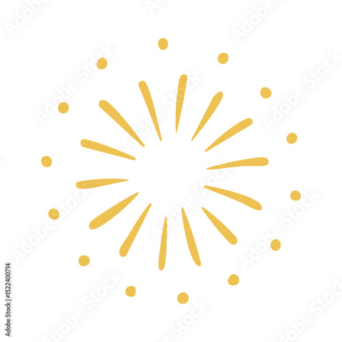 Firework Burst Illustration – Single Shot
