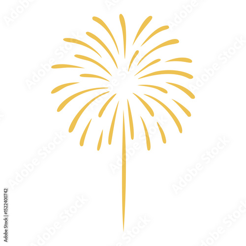 Firework Burst Illustration – Single Shot