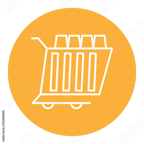 Gold Cart Icon