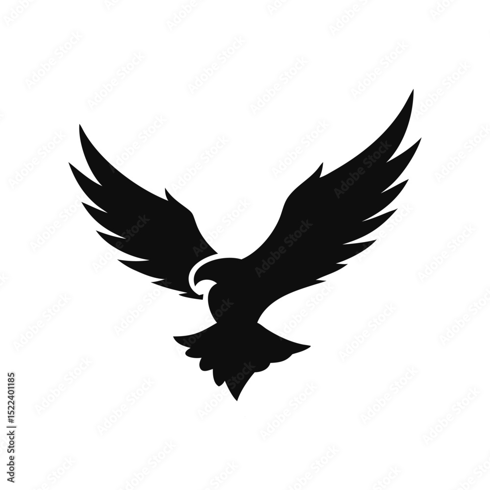 Obraz premium Eagle silhouette, Animal silhouette, Animal eagle