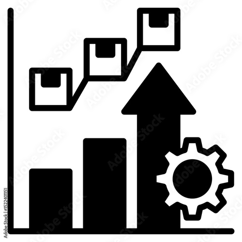 Stock Performance outline mixed icon
