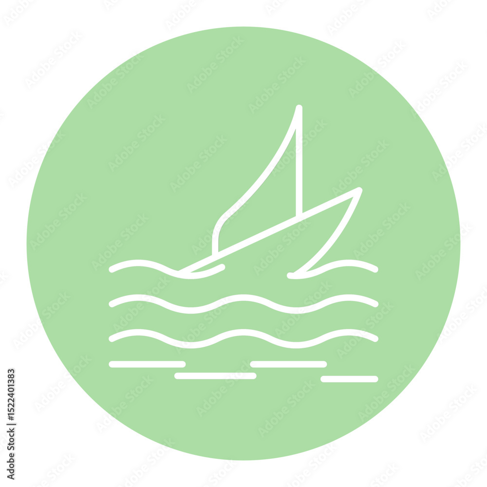 Fototapeta premium Windsurf Icon