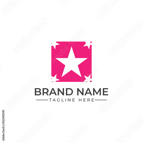 Pink Starburst Logo Design A Stellar Branding Concept