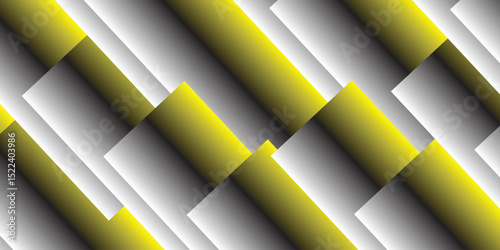 Abstract yellow grey dark gradient geometric shape with futuristic concept background