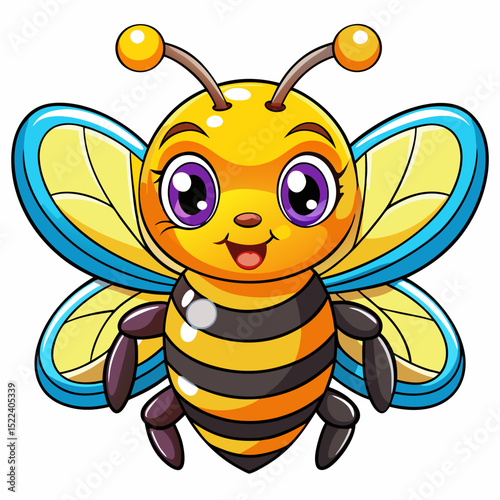 Cute Cartoon Bee Illustration