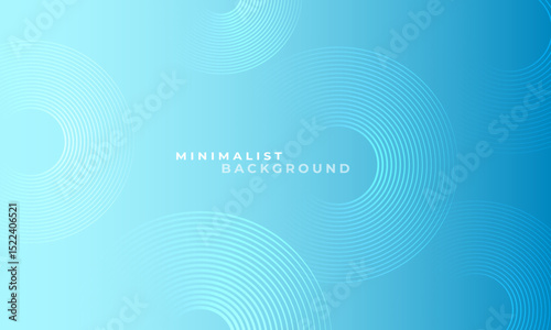 Gradient abstract background with circular line patterns. Vector illustration.