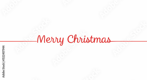 Elegant "Merry Christmas" wish in cursive text.