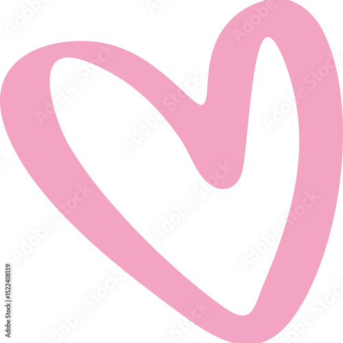 Hand Drawn Heart Icon with Love Doodles Broken Hearts Valentine Symbols and Romantic Elements