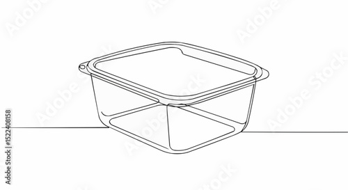Simple food container illustration