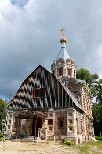 Muromtsevo. Architectural and park complex of the estate of Vladimir Semyonovich Khrapovitsky. Church of the Holy Martyr Queen Alexandra. Russia. Vladimir region photo