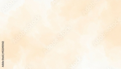 Watercolor painting light cream water effect background