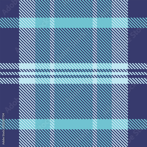 Stylish blue and teal plaid pattern.  Perfect for textile design, fashion, website backgrounds, or any project needing a sophisticated, textured feel.