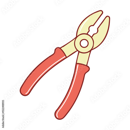 Cartoon pliers icon