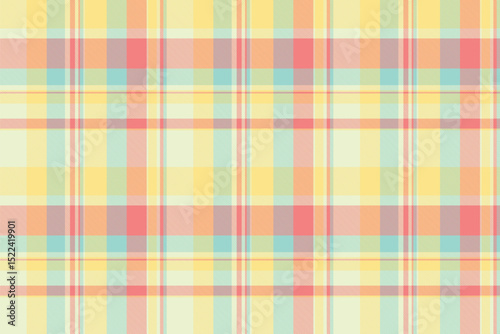 Living room textile fabric check, scrapbook tartan vector seamless. Thread background texture plaid pattern in light and yellow colors.