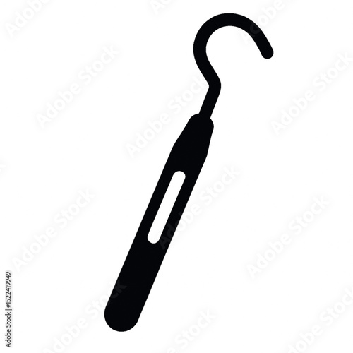 Oral Hygiene Instrument Symbol isolated on white background