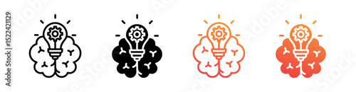 Innovation Multi Style Icon Set Vector 