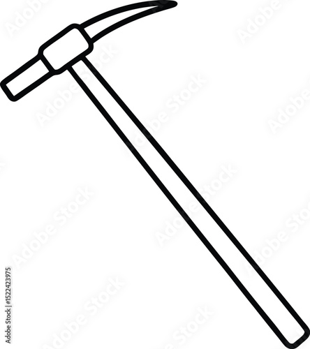reflex hammer icon line art vector illustration on transparent background
