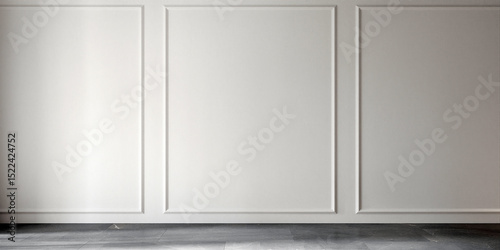 Bright modern living room with white pattern wall background. 3d rendering