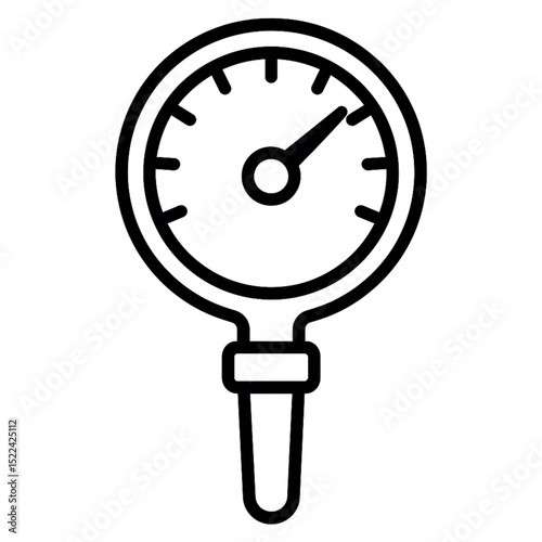 Pressure Gauge Icon Vector Illustration isolated on white background