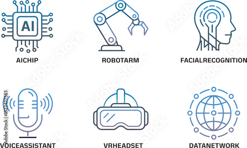 set of vector icons for web