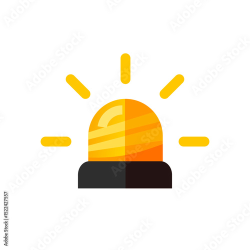 emergency siren — vector icon