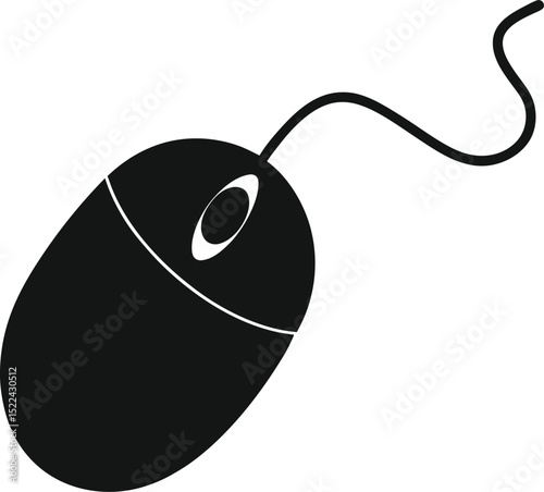computer mouse on white background