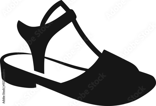 black high heel shoes