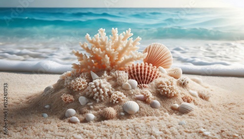Coral sand – Pale calcareous grains from broken coral skeleton