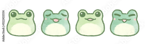 ゆるいカエルのイラスト