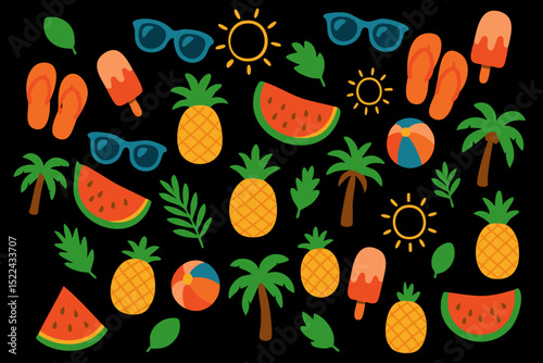 Icon Summer Time Illustration