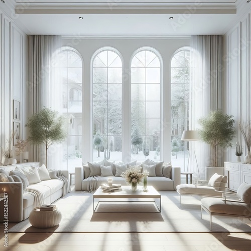 Window Centric Transitional Large windows are the focal point wi