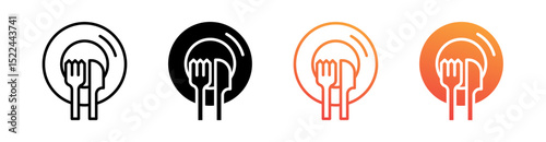 Culinary Multi Style Icon Set Vector 