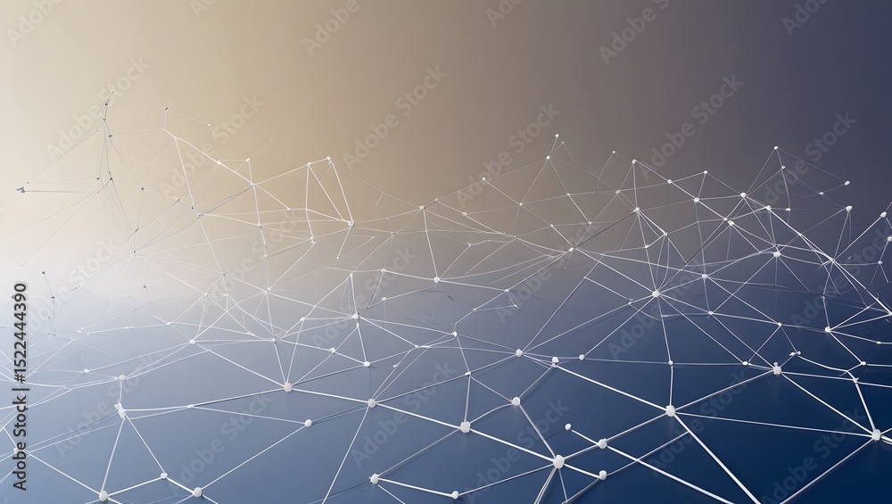 Fototapeta premium Interwoven Geometry: An Abstract Network 