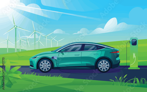 Electric Vehicle Charging Sustainable Transportation and Renewable Energy