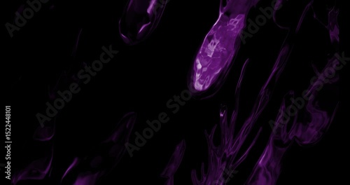 abstract liquid shapes black light uv morph 4k render motion