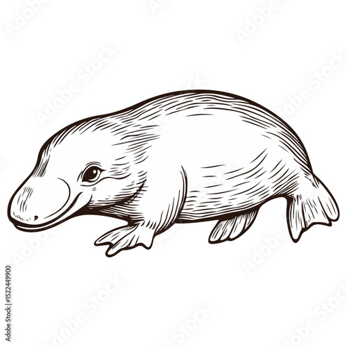platypus, reptile, vector, transparent background, creature, animal, cute, isolated, wildlife, nature, mammal, icon, Ornithorhynchus anatinus