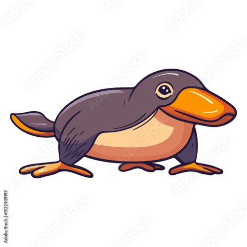 platypus, reptile, vector, transparent background, creature, animal, cute, isolated, wildlife, nature, mammal, icon, Ornithorhynchus anatinus